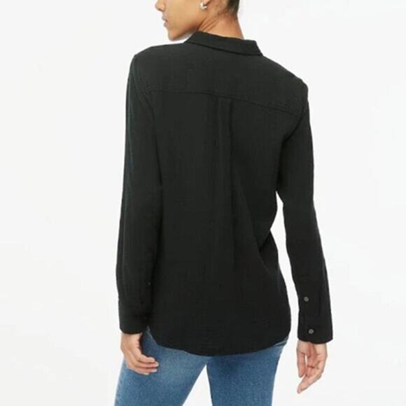 J.Crew Garçon Classic Double Gauze Shirt Black Size 2 - Picture 2 of 7